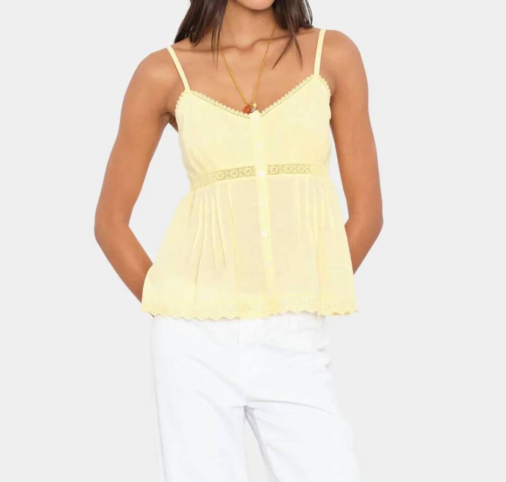 NEW XIRENA alexia cami top in soft sun